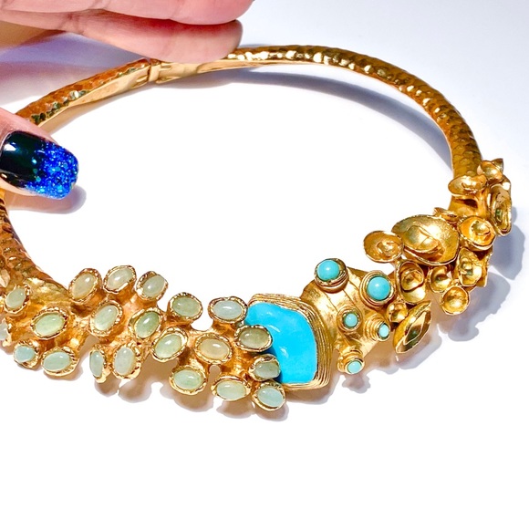 Rare Yves Saint Laurent Arty Brutalist Choker Necklace - Picture 4 of 16